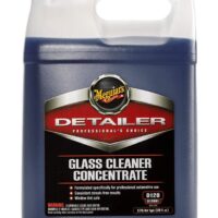 Meguiar’s Glass Cleaner Concentrate elimina fácilmente todo tipo de suciedad que se encuentre adherido al vidrio sin dejar rayas. Por cada galón de Glass Cleaner Concentrate se obtienen 11 galones listos para limpiar los vidrios de tu auto. Beneficios Formula especializada para el uso profesional. Terminación libre de rayas. Libre de amoniaco y seguro para todo tipo de vidrios, incluso tintados.